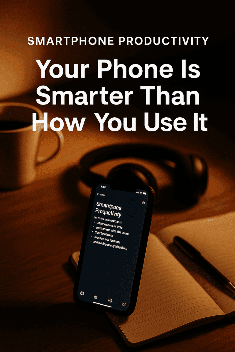 Smartphone Productivity: Your Phone Is Smarter Than How You Use It