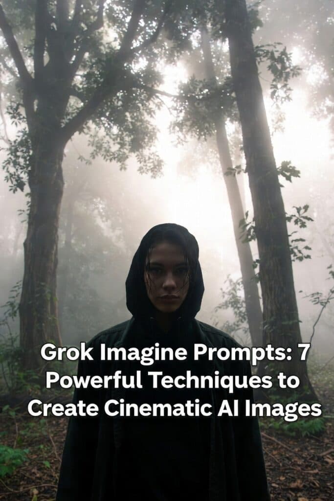 Grok Imagine prompts for cinematic AI image generation