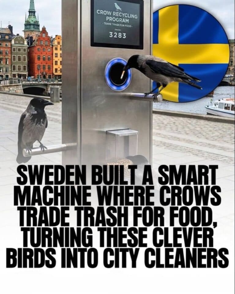 Sweden Tried to Outsource Street Cleaning to Crows