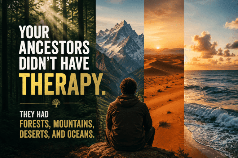 Your Ancestors Didn’t Have Therapy. They Had Forests, Mountains, Deserts, and Oceans.